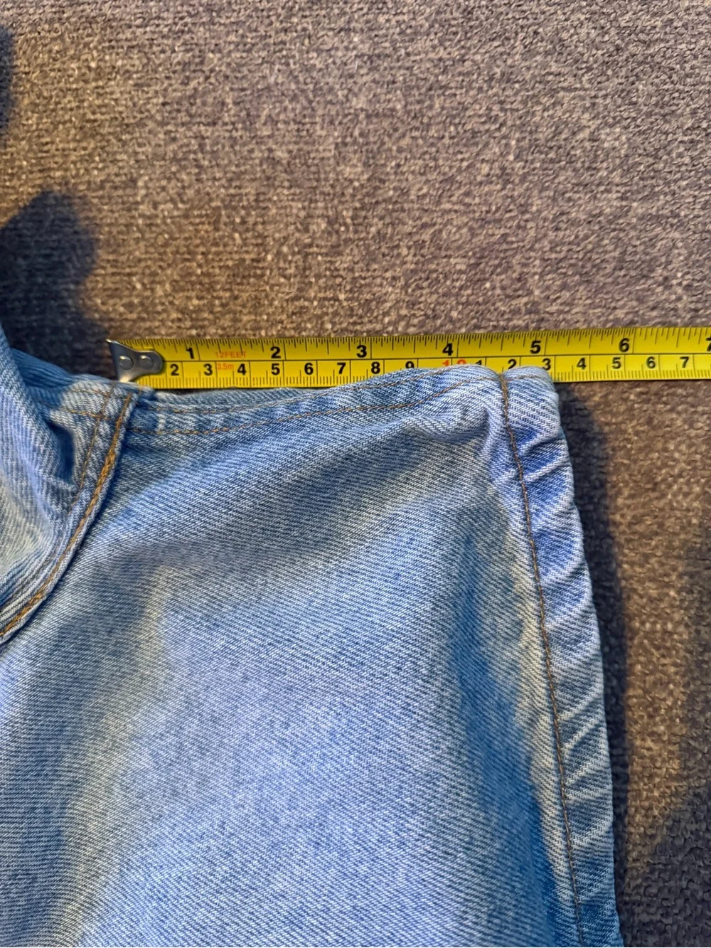 Vintage Levi 920 Regular Fit Jean Shorts Orange Tab
